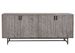 Buffet 4 portes chêne massif gris Pazol 200 cm - Photo n°1