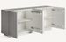 Buffet 4 portes ciment blanc Klikey 180 cm - Photo n°2