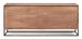 Buffet 4 portes en bois clair d'acacia vernis mat et acier noir Makune 175 cm - Photo n°7