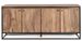 Buffet 4 portes NARTAN 175 cm - Bois clair de Sheesham & acier noir - Photo n°1