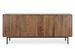 Buffet 4 portes TADITA 170 cm – Bois de manguier marron & pieds acier noir - Photo n°1