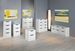 Buffet 6 tiroirs bois mélaminé blanc Bakus 122 cm - Photo n°2