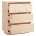 Buffet 60x34x75 cm Bois massif de pin - Photo n°7