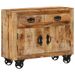 Buffet 80x30x65 cm bois de manguier brut massif - Photo n°9