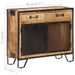 Buffet 80x31x71 cm Bois de manguier massif brut - Photo n°7