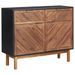 Buffet 90x33,5x75 cm Bois d'acacia solide et MDF - Photo n°1