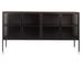 Buffet design acier noir et verre trempé teinté Ombra 180 cm - Photo n°2