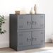 Buffet anthracite 67x39x73 cm acier - Photo n°1