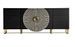 Buffet art déco bois noir et metal doré ANKIS 200 cm - Photo n°1