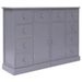 Buffet avec 10 tiroirs Gris 113 x 30 x 79 cm Bois - Photo n°1