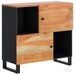 Buffet avec 2 portes 80x33x75 cm bois massif d'acacia - Photo n°1
