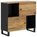 Buffet avec 2 portes 80x33x75 cm bois massif de manguier - Photo n°1