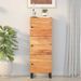Buffet avec 3 portes 40x33x110 cm bois massif d'acacia et fer - Photo n°1