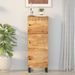 Buffet avec 3 portes 40x33x110 cm bois massif manguier et fer - Photo n°1