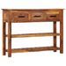 Buffet avec 3 tiroirs 110x30x80 cm Bois d'acacia massif - Photo n°1