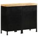 Buffet avec 3 tiroirs et 2 portes Bois de manguier brut - Photo n°1