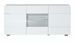 Buffet avec LED 3 portes bois laqué blanc Sanoa 180 - Photo n°1