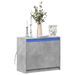 Buffet avec LED gris béton 72x34x61 cm bois d'ingénierie - Photo n°1