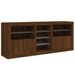 Buffet avec lumières LED chêne marron 162x37x67 cm - Photo n°6