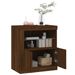 Buffet avec lumières LED chêne marron 60,5x37x67 cm - Photo n°5