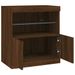 Buffet avec lumières LED chêne marron 60x37x67 cm - Photo n°7