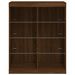 Buffet avec lumières LED chêne marron 81x37x100 cm - Photo n°6