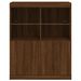 Buffet avec lumières LED chêne marron 81x37x100 cm - Photo n°6