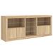 Buffet avec lumières LED chêne sonoma 181,5x37x67 cm - Photo n°5