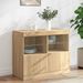 Buffet avec lumières LED chêne sonoma 81x37x67 cm - Photo n°2