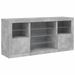 Buffet avec lumières LED gris béton 142,5x37x67 cm - Photo n°5