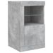 Buffet avec lumières LED gris béton 163x37x67 cm - Photo n°9