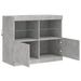 Buffet avec lumières LED gris béton 81x37x67 cm - Photo n°7