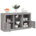 Buffet avec lumières LED sonoma gris 123x37x67 cm - Photo n°1