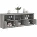 Buffet avec lumières LED sonoma gris 181,5x37x67 cm - Photo n°1
