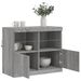 Buffet avec lumières LED sonoma gris 81x37x67 cm - Photo n°5