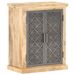 Buffet avec portes en acier 60x35x75 cm Bois de manguier solide - Photo n°12