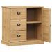 Buffet avec tiroirs VIGO 78x40x75 cm bois massif de pin - Photo n°4