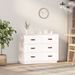 Buffet Blanc 100x40x75 cm Bois massif de pin - Photo n°1