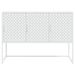 Buffet Blanc 105x35x75 cm Acier - Photo n°1
