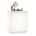 Buffet Blanc 60x34x75 cm Bois massif de pin 3 - Photo n°4