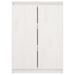 Buffet Blanc 60x36x84 cm Bois de pin massif - Photo n°6