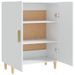 Buffet Blanc 70x34x90 cm Bois d'ingénierie - Photo n°5