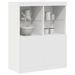 Buffet blanc 81x37x100 cm bois d'ingénierie - Photo n°1