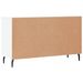 Buffet blanc brillant 100x36x60 cm bois d'ingénierie - Photo n°8