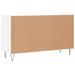 Buffet blanc brillant 100x36x60 cm bois d'ingénierie - Photo n°8