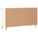 Buffet blanc brillant 100x36x60 cm bois d'ingénierie - Photo n°8