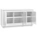 Buffet blanc brillant 102x35x55 cm bois d'ingénierie - Photo n°6