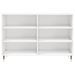 Buffet blanc brillant 103,5x35x70 cm bois d'ingénierie - Photo n°4