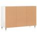 Buffet blanc brillant 103,5x35x70 cm bois d'ingénierie - Photo n°6