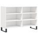 Buffet blanc brillant 103,5x35x70 cm bois d'ingénierie - Photo n°1